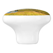 Arnarstapi Amtmansshus en de berg Stapafell, IJsla Keramische Knop (Zijkant)