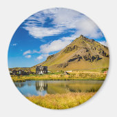 Arnarstapi Amtmansshus en de berg Stapafell, IJsla Magneet (Voorkant)
