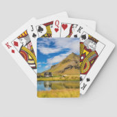 Arnarstapi Amtmansshus en de berg Stapafell, IJsla Pokerkaarten (Achterkant)