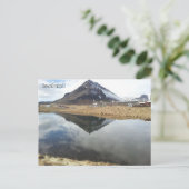 Arnarstapi en Mt. Stapafell, IJsland Briefkaart (Staand voorkant)