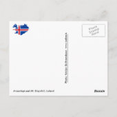 Arnarstapi en Mt. Stapafell, IJsland Briefkaart (Achterkant)