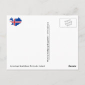 Arnarstapi, Snæfellsnes Peninsula, IJsland Briefkaart (Achterkant)