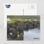 Arnarstapi, Westerne kust, IJsland Briefkaart (Voorkant / Achterkant)