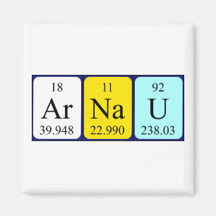 Arnau periodiek table name magnet