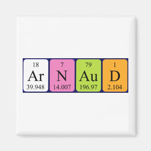 Arnaud periodiek table name magnet
