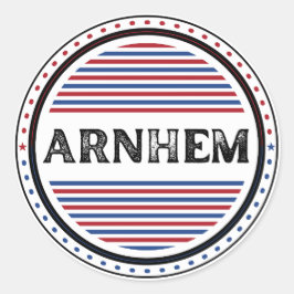 Arnhem City Pride Embleem – Nederlandse identiteit Ronde Sticker