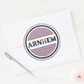 Arnhem City Pride Embleem – Nederlandse identiteit Ronde Sticker (Envelop)