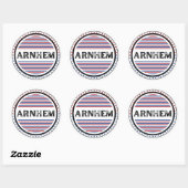 Arnhem City Pride Embleem – Nederlandse identiteit Ronde Sticker (Vel)