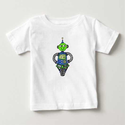 Arnie robot, blauw en groen (Voorkant)