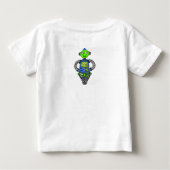Arnie robot, blauw en groen (Achterkant)