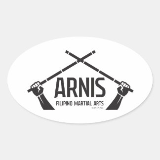 Arnis astig ovale sticker