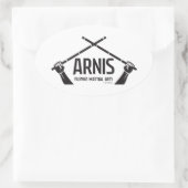 Arnis astig ovale sticker (Tas)
