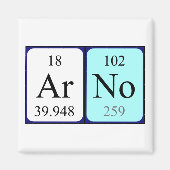 Arno periodieke tabel naam magneet (Voorkant)