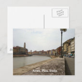Arno, Pisa, Italië Briefkaart (Voorkant / Achterkant)