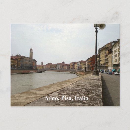 Arno, Pisa, Italië Briefkaart (Voorkant)