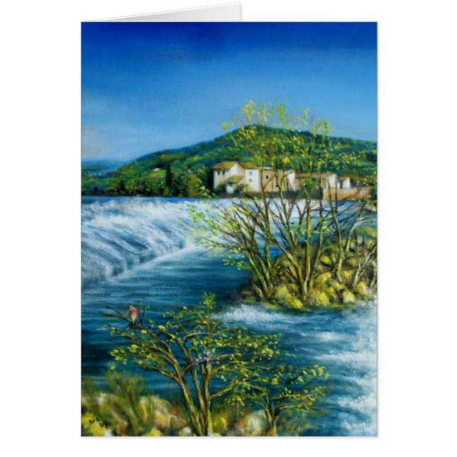 ARNO RIVER AT ROVEZZANO Florence Italië (Voorkant)