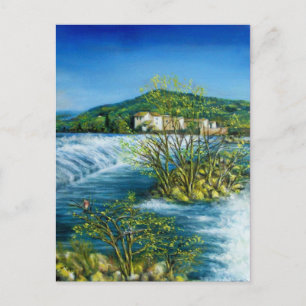 ARNO RIVER AT ROVEZZANO Florence Italië Briefkaart