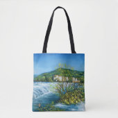 ARNO RIVER AT ROVEZZANO Florence Italië Tote Bag (Voorkant)