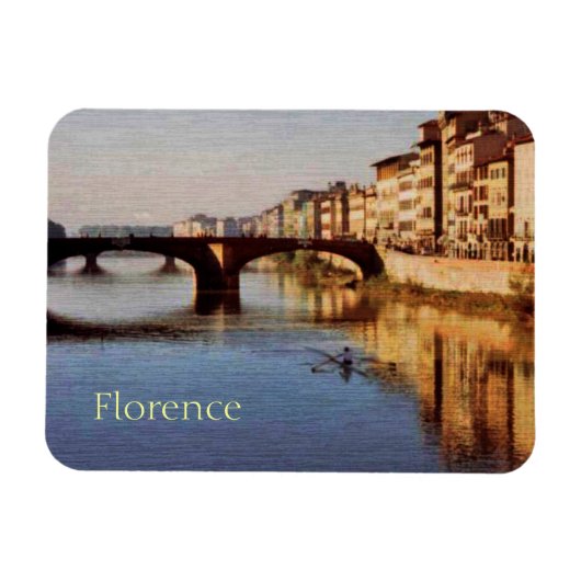 Arno River, Florence, Italië Magnet Magneet (Horizontaal)