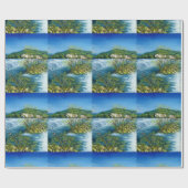 ARNO RIVER IN ROVEZZANO Florence Tuscany Landscape Cadeaupapier (Vlak)