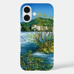 ARNO RIVER IN ROVEZZANO Florence Tuscany Landscape iPhone 16 Hoesje