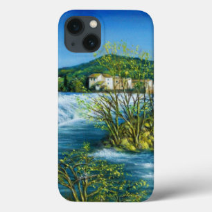 ARNO RIVER IN ROVEZZANO Florence Tuscany Landscape iPhone 13 Hoesje