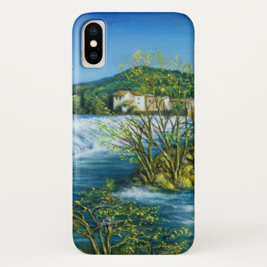 ARNO RIVER IN ROVEZZANO Florence Tuscany Landscape Case-Mate iPhone Case (Achterkant)