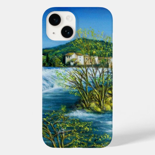 ARNO RIVER IN ROVEZZANO Florence Tuscany Landscape Case-Mate iPhone Case (Achterkant)