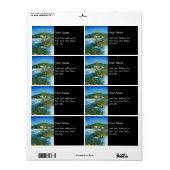 ARNO RIVER IN ROVEZZANO Florence Tuscany Landscape Etiket (Full Sheet)