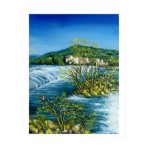 ARNO RIVER IN ROVEZZANO Florence Tuscany Landscape