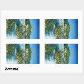 ARNO RIVER IN ROVEZZANO Florence Tuscany Landscape Rechthoekige Sticker (Vel)