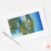 ARNO RIVER IN ROVEZZANO Florence Tuscany Landscape Rechthoekige Sticker (Envelop)