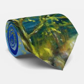 ARNO RIVER IN ROVEZZANO Florence Tuscany Landscape Stropdas (Opgerold)