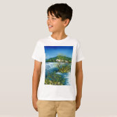 ARNO RIVER IN ROVEZZANO Florence Tuscany Landscape T-shirt (Voorkant volledig)