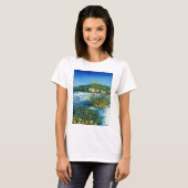 ARNO RIVER IN ROVEZZANO Florence Tuscany Landscape T-shirt (Voorkant volledig)
