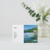 ARNO RIVER IN ROVEZZANO Florence Tuscany Landscape Visitekaartje (Staand voorkant)