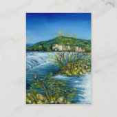 ARNO RIVER IN ROVEZZANO Florence Tuscany Landscape Visitekaartje (Achterkant)