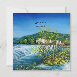 ARNO RIVIER, FLORANCE TUSCANJE LANDSCHAP In uitnod Kaart
