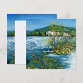 ARNO RIVIER ,FLORENCE TUSCANJE LANDSCHAP Uitnodigi Kaart (Voorkant / Achterkant)