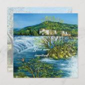 ARNO RIVIER ,FLORENCE TUSCANJE LANDSCHAP Uitnodigi Kaart (Voorkant / Achterkant)