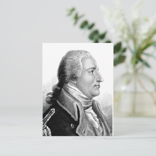 Arnold ~ Benedict/Revolutionair Officer verrader Briefkaart (Staand voorkant)