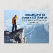 Arnold Bennett Inspirerend quote "Top uitzicht" Briefkaart (Voorkant)