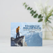 Arnold Bennett Inspirerend quote "Top uitzicht" Briefkaart (Staand voorkant)