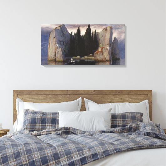 Arnold Böcklin - Het eiland der doden Canvas Afdruk (Insitu (Slaapkamer))