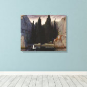 Arnold Böcklin - Het eiland der doden Canvas Afdruk (Insitu (Houten vloer))