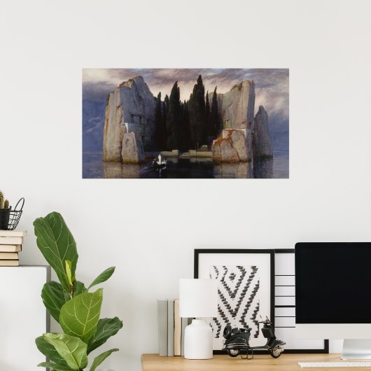 Arnold Böcklin - Het eiland der doden Poster (Thuiskantoor)