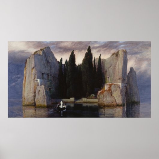 Arnold Böcklin - Het eiland der doden Poster (Voorkant)