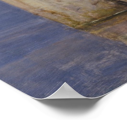 Arnold Böcklin - Het eiland der doden Poster (Hoek)