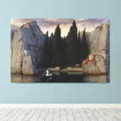 Arnold Bocklin - Het eiland van de doden (1883) Canvas Afdruk (Insitu (Houten vloer))