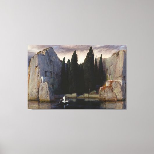 Arnold Bocklin - Het eiland van de doden (1883) Canvas Afdruk (Voorkant)